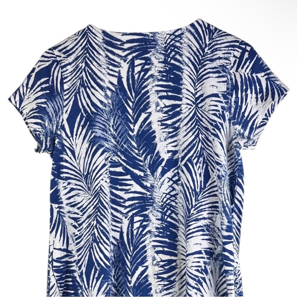 Go Softly Blue and White Dress - Picture 4 of 14